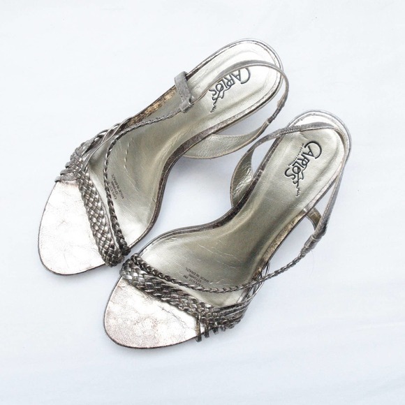 CARLOS Santana Strappy Slingback Heels - Picture 2 of 6